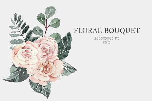 Beautiful Watercolor Floral with Pink: A Versatile Design Element for Your Creative Projects