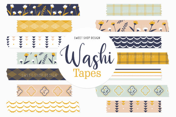 Enhance Your Designs with Digital Washi Tape BOHO FLORAL