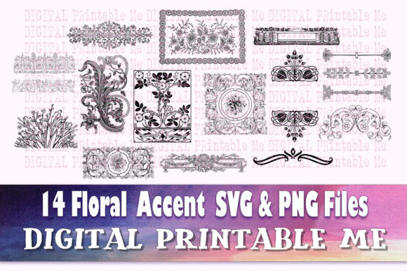 Explore the Versatility of Floral Divider Art Deco Accent Pack