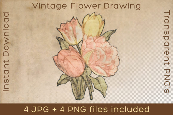 Flowers Vintage Floral Art Plant Drawing: A Strategic Asset for Creative Projects