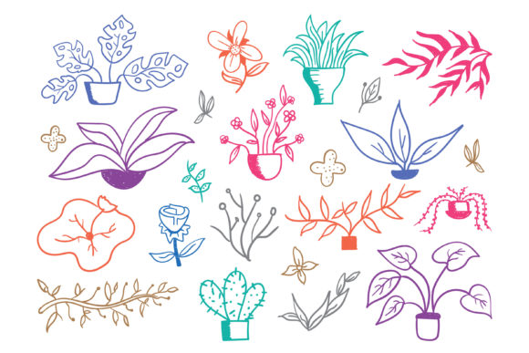 Hand Drawn Floral Doodles: A Creative and Versatile Design Solution