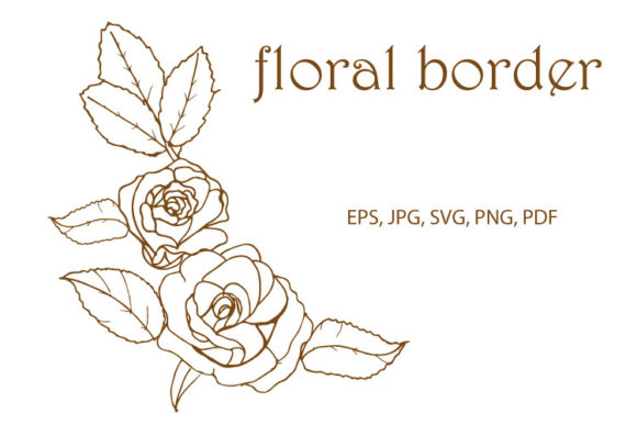 Rose Floral Border and Corner SVG: A Versatile Design Asset