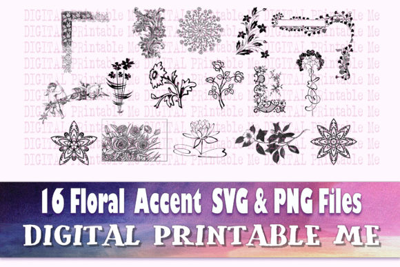 Strategic Use of Floral Accent and Flower Corner Divider for Enhanced Visual Communication